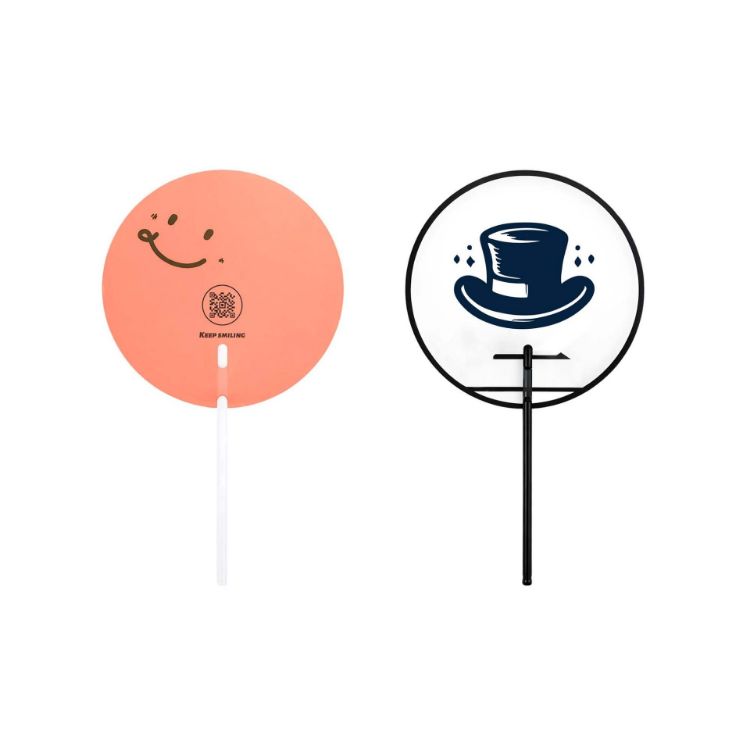 Picture of Custom Shape Transparent PVC Hand Fan B