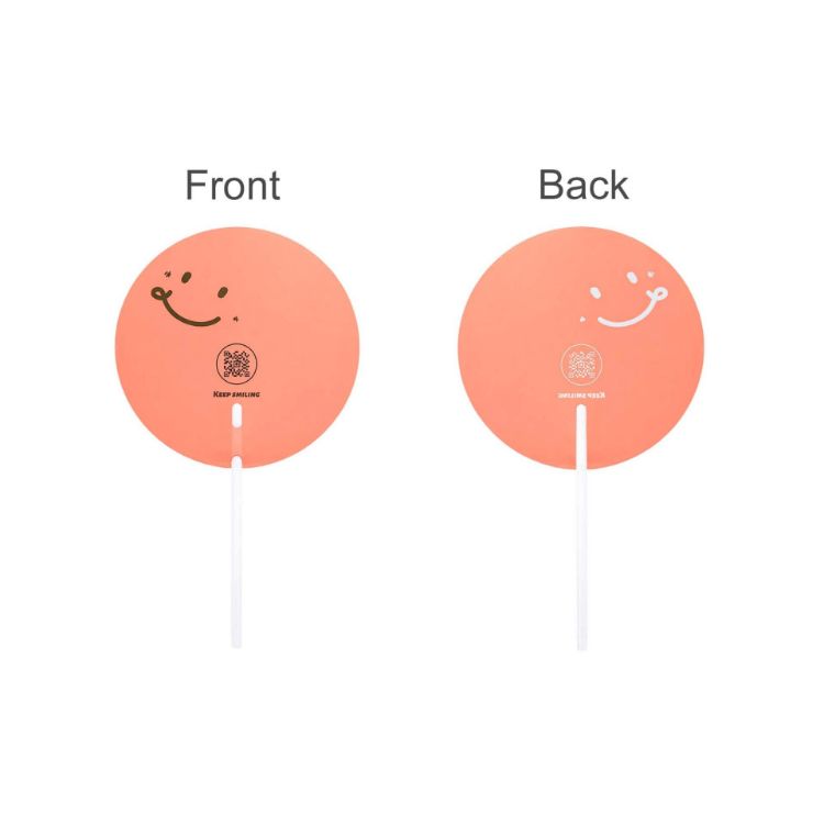 Picture of Custom Shape Transparent PVC Hand Fan B