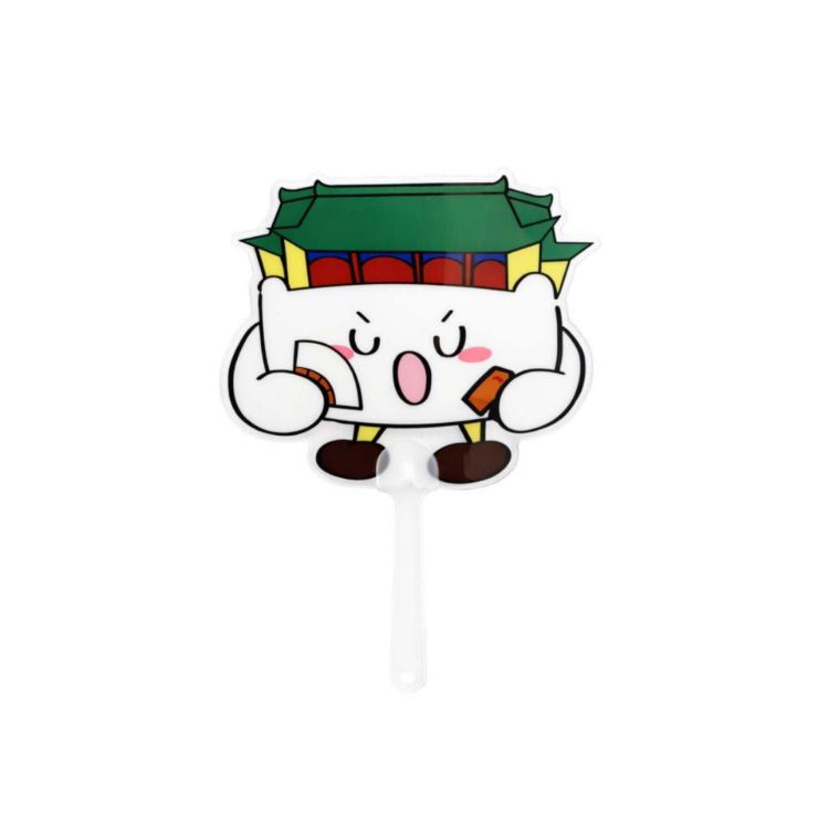 Picture of Custom Shape Transparent PVC Hand Fan A