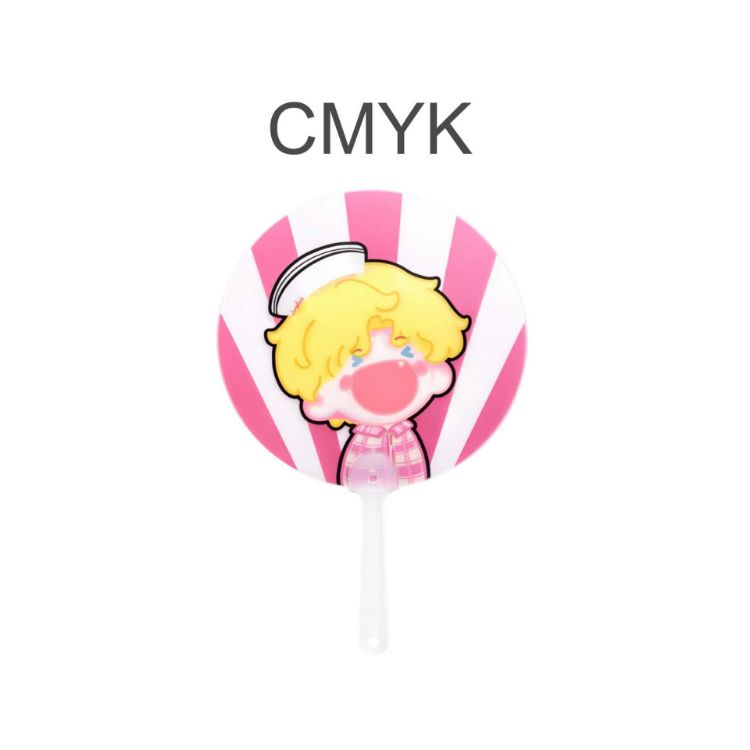 Picture of Custom Shape Transparent PVC Hand Fan A