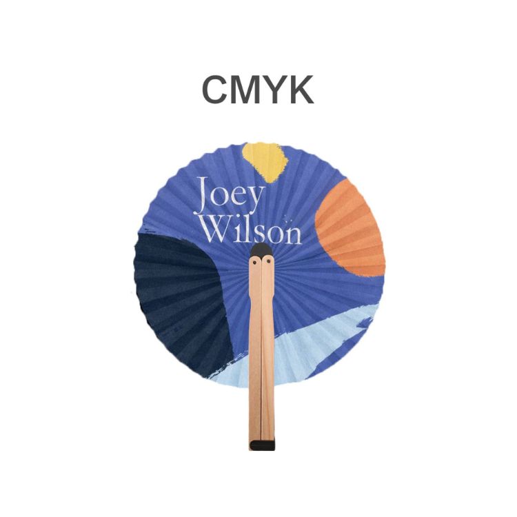 Picture of Round Wooden Paper Fan