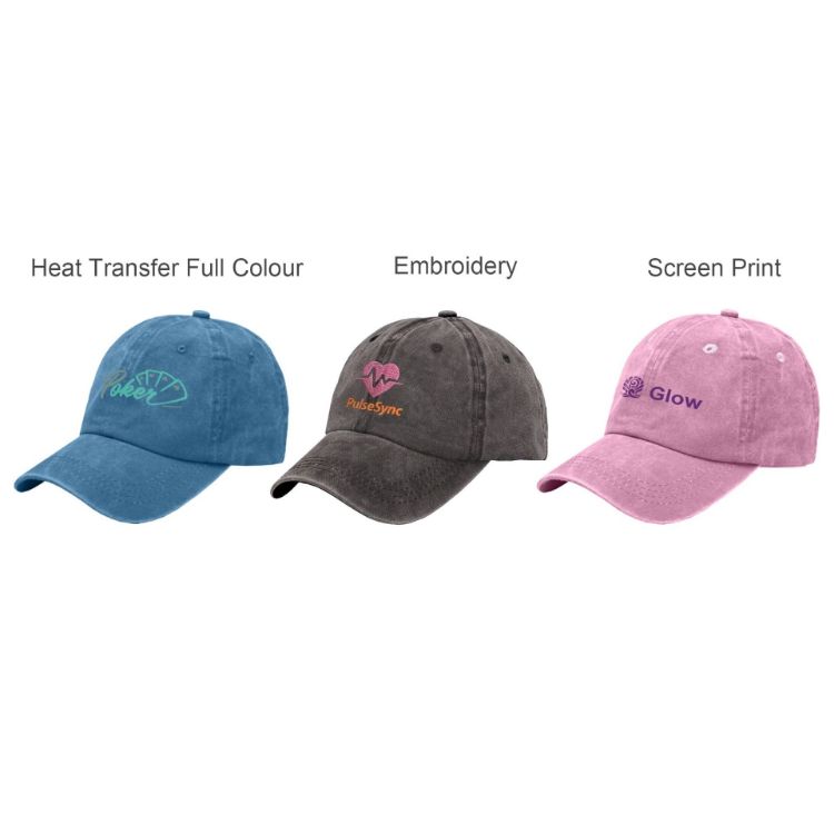 Picture of 6 Panel Vintage Washed Baseball Cap