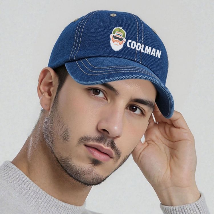Picture of 6 Panel Denim Baseball Cap