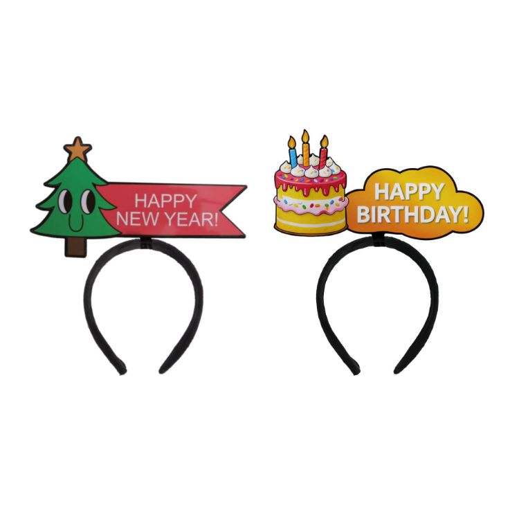 Picture of Glossy Coated Topper Headband