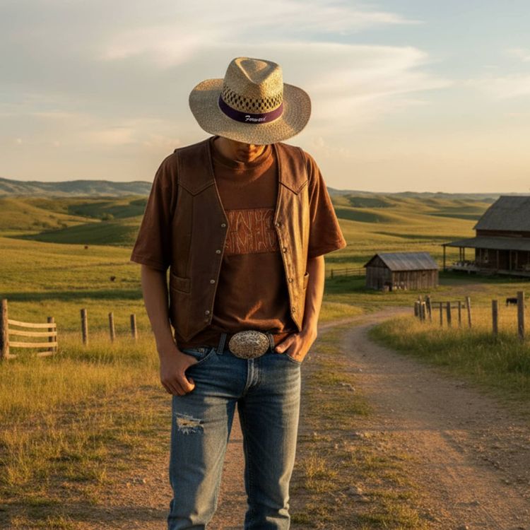 Picture of Cowboy Straw Hat