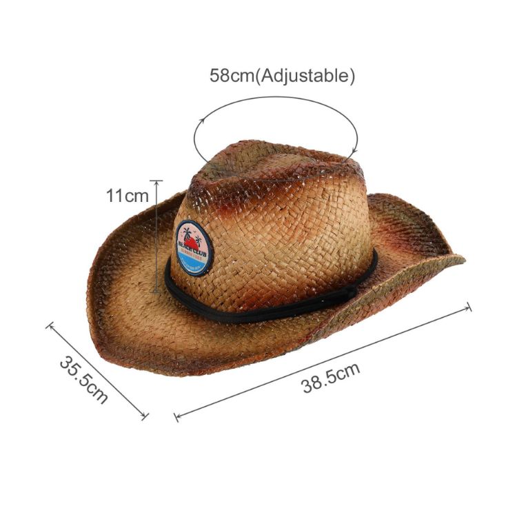 Picture of Sprayed Cowboy Straw Hats