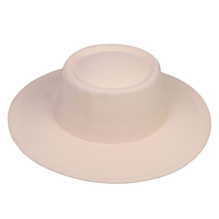 Picture of Flat Top Felt Fedora Hat