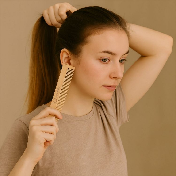 Picture of Fine-Tooth Bamboo Comb