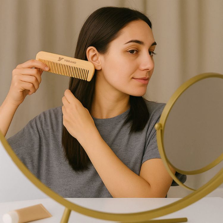 Picture of Fine-Tooth Bamboo Small Comb