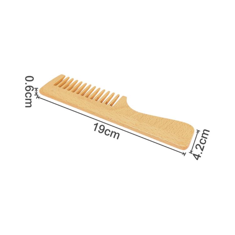 Picture of Wide-Tooth Beech Wood Comb
