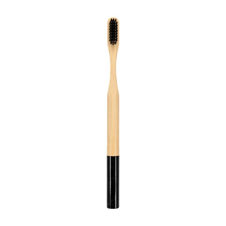 Picture of Large Round Handle Colorful Bamboo Toothbrush