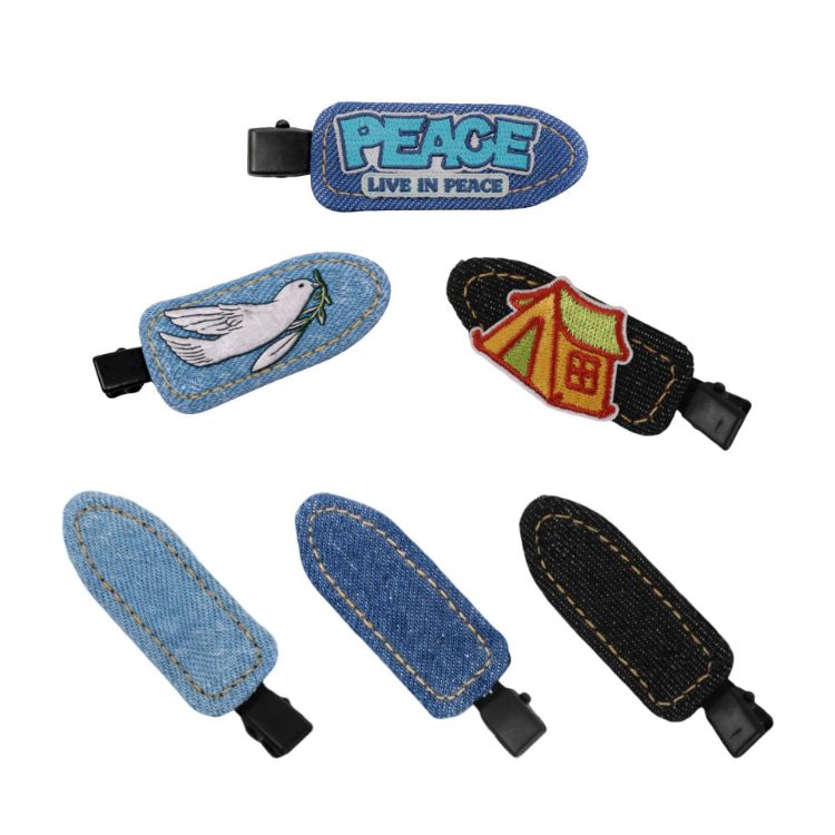 Picture of Denim Duck Bill Hair Clip