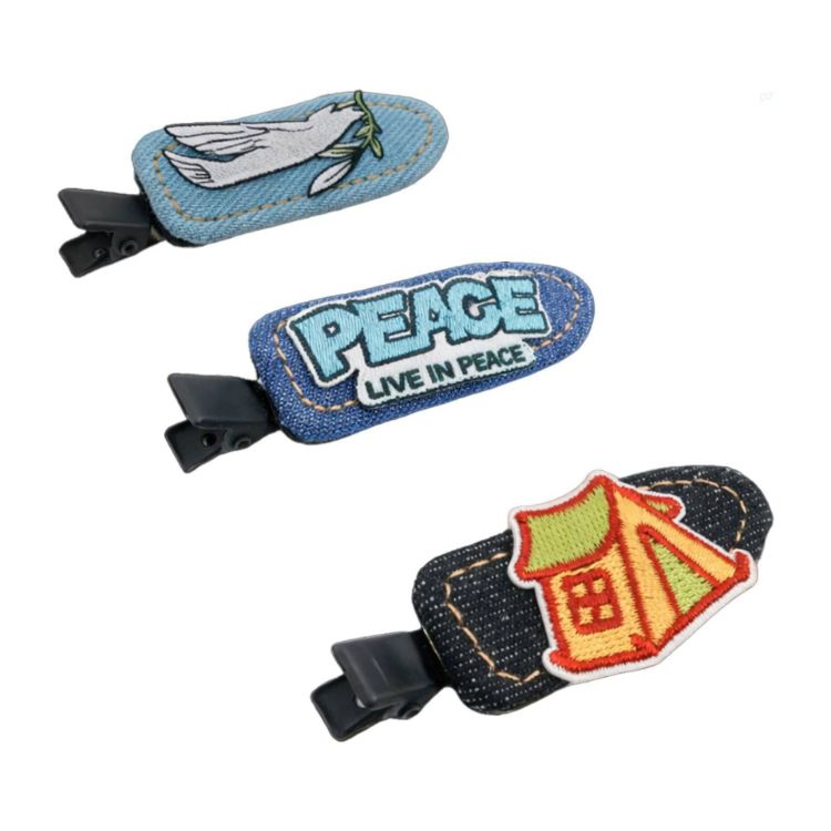 Picture of Denim Duck Bill Hair Clip