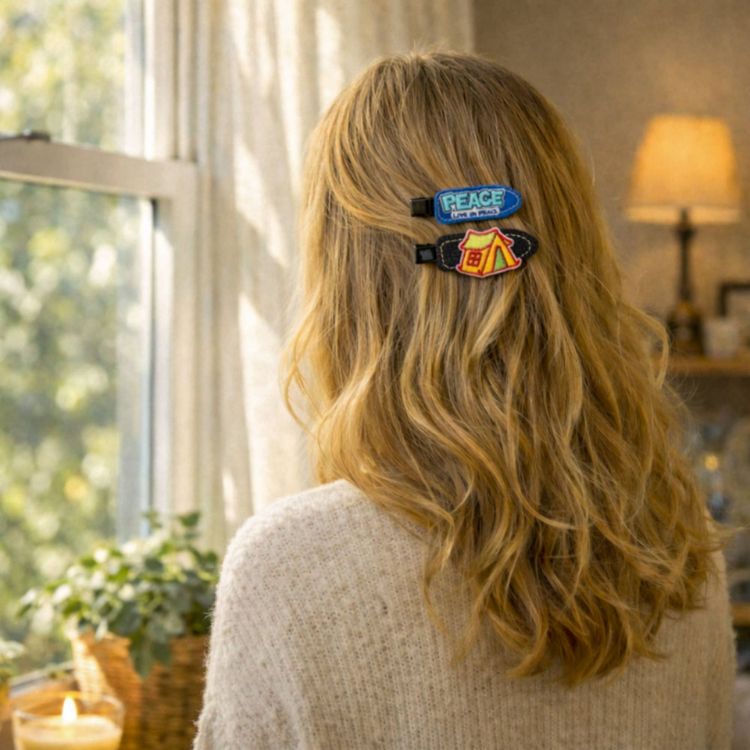 Picture of Denim Duck Bill Hair Clip
