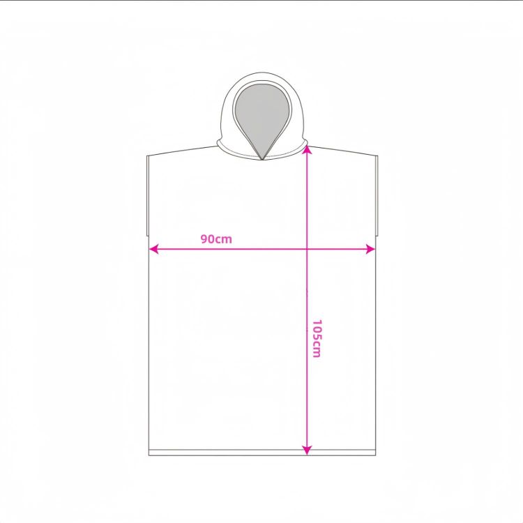 Picture of 100% Double-Sided Fleece Sublimation Adults Hooded Change Towel
