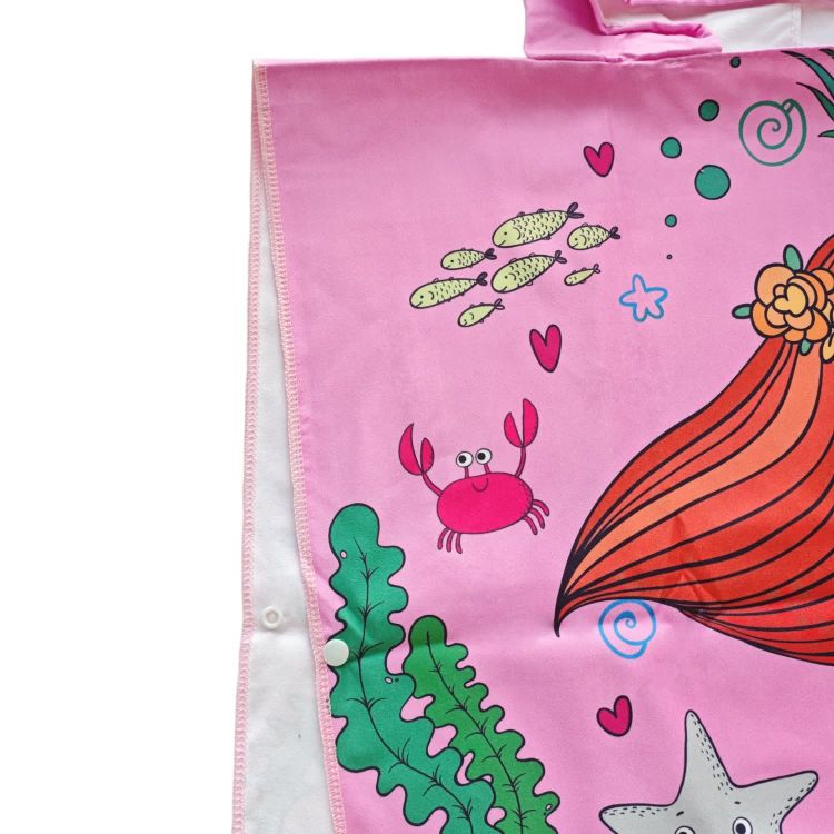 Picture of 100% Double-Sided Fleece Sublimation Kids Hooded Change Towel
