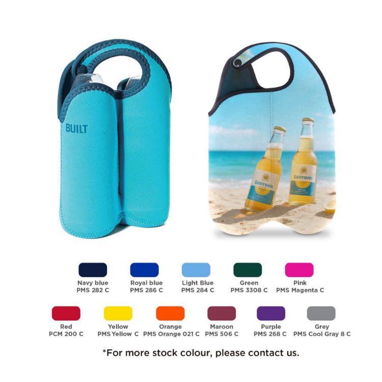 Picture of Twin Bottle Cooler with Snap Handle