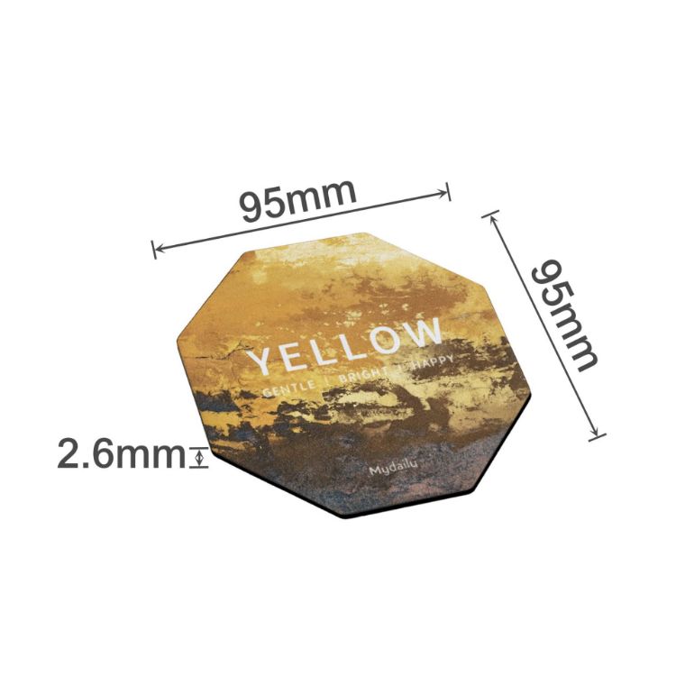 Picture of Octagonal Frosted Metal Coaster