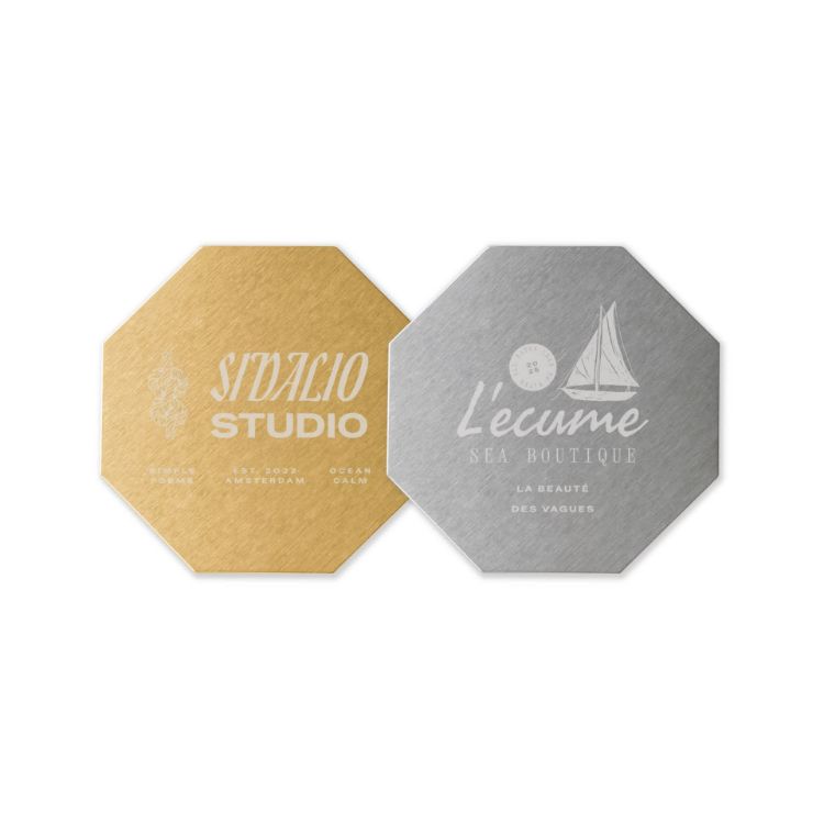 Picture of Octagonal Metal Coaster