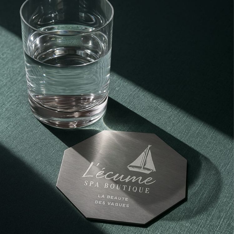 Picture of Octagonal Metal Coaster