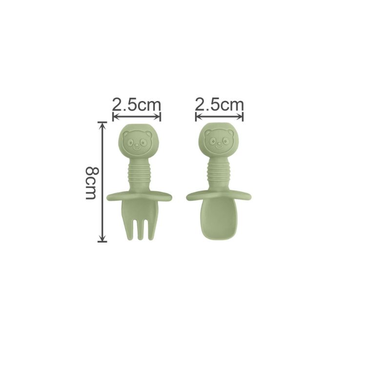 Picture of Bear Training Silicone Kids Cutlery