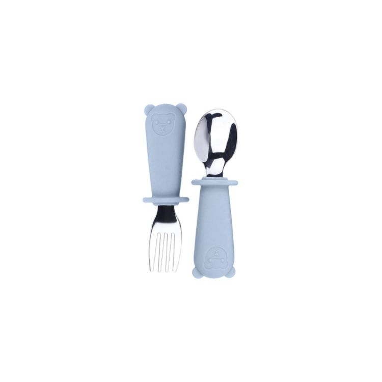 Picture of Silicone Stainless Steel Kids Cutlery