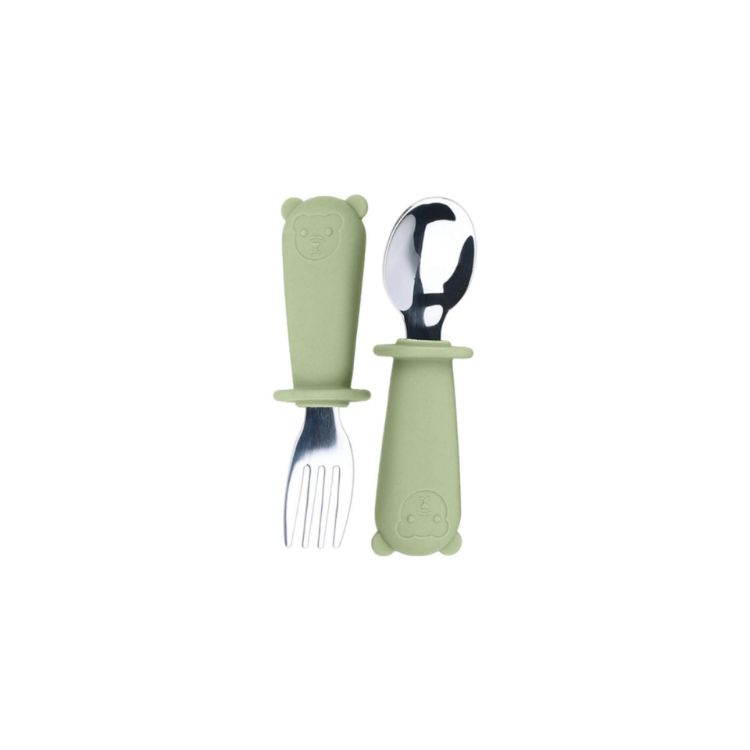 Picture of Silicone Stainless Steel Kids Cutlery
