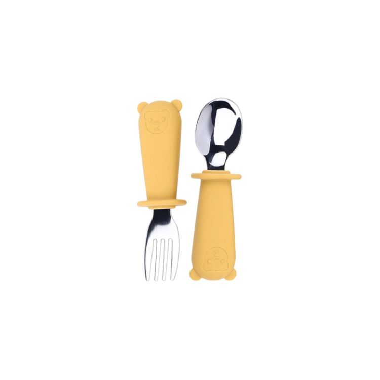 Picture of Silicone Stainless Steel Kids Cutlery