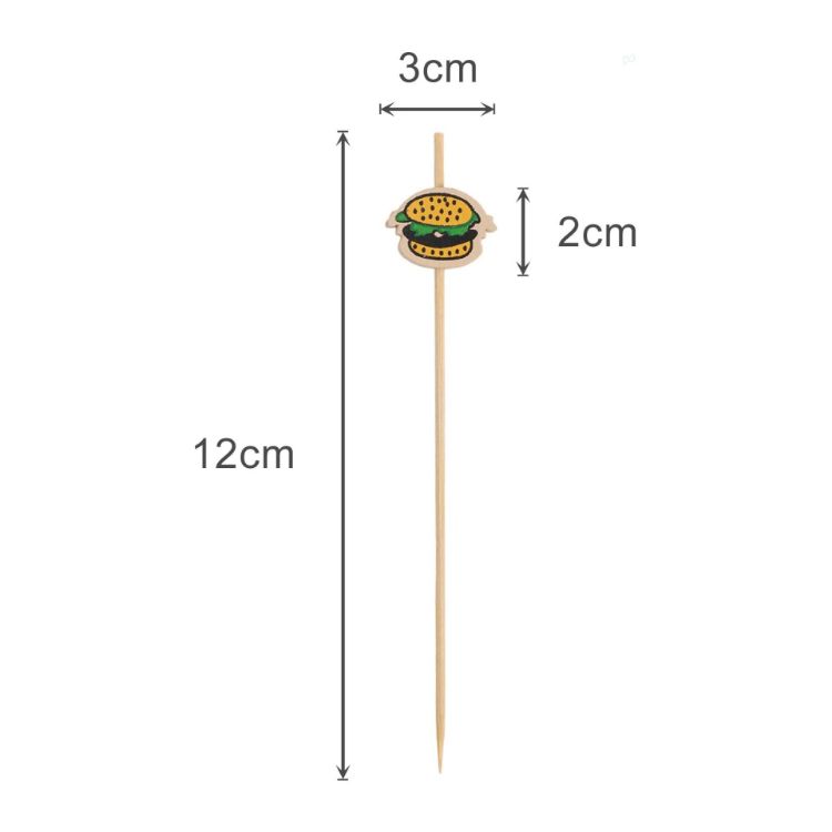Picture of Pack of 100 Custom Cocktail Bamboo Skewers