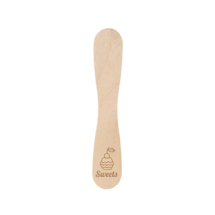 Picture of Pack of 100 Wooden Ice Cream Spoons Sticks