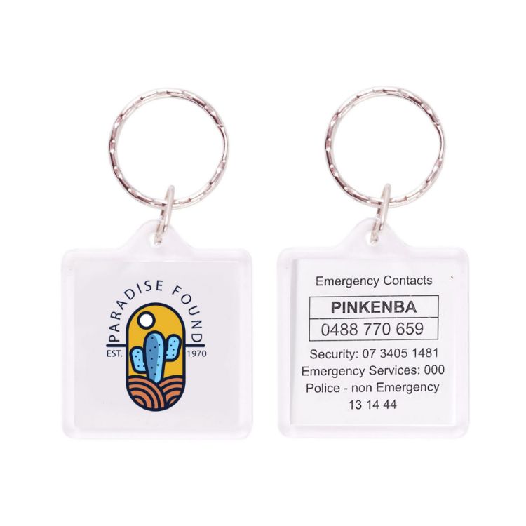 Picture of Square Acrylic Keyring