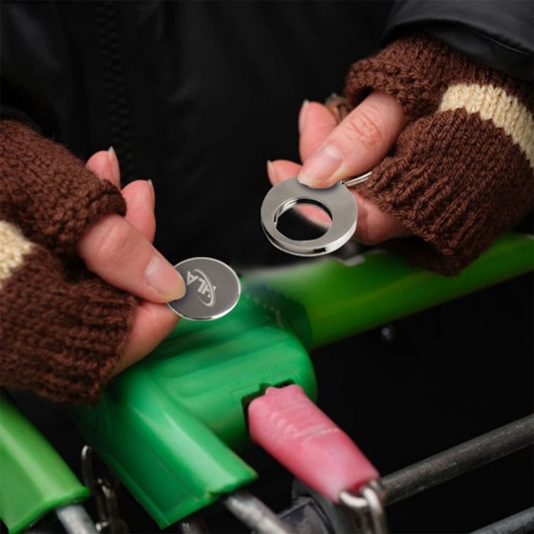 Picture of Round Trolley Coin Keyring