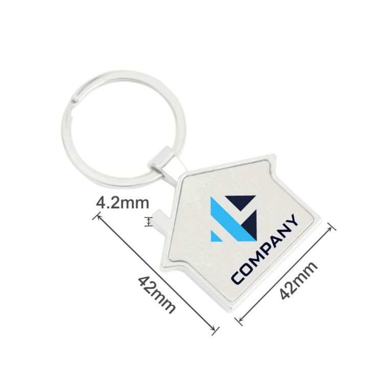 Picture of House Metal Keyring