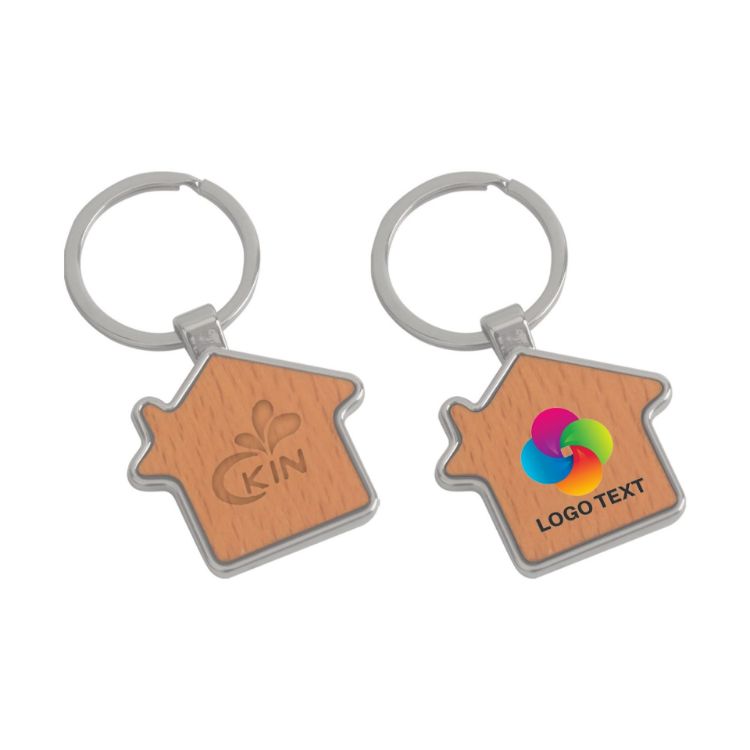 Picture of House Wooden Keyring