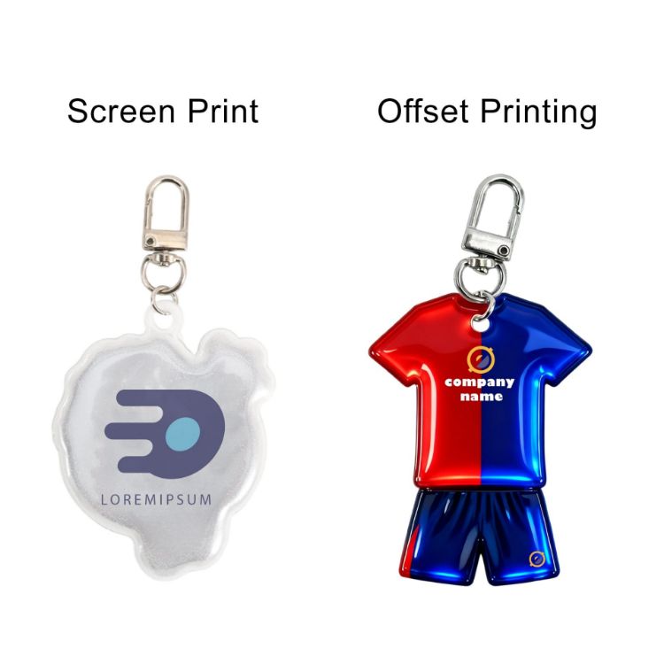 Picture of Custom Shape Reflective Keychain