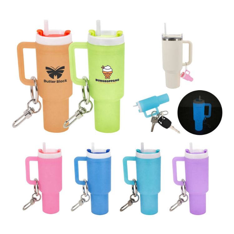 Picture of Glow in the Dark Mini Tumbler Keyring
