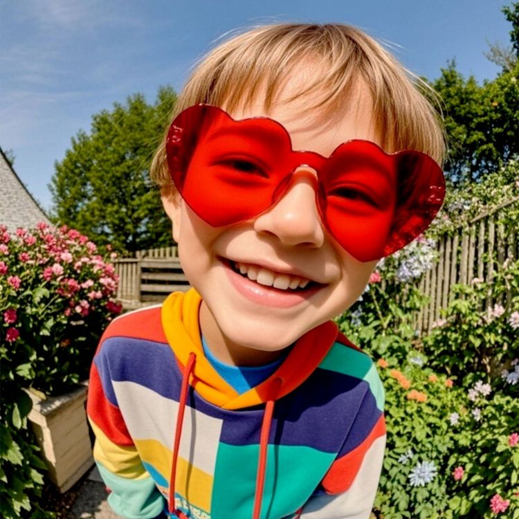Picture of Heart Shaped Party Glasses