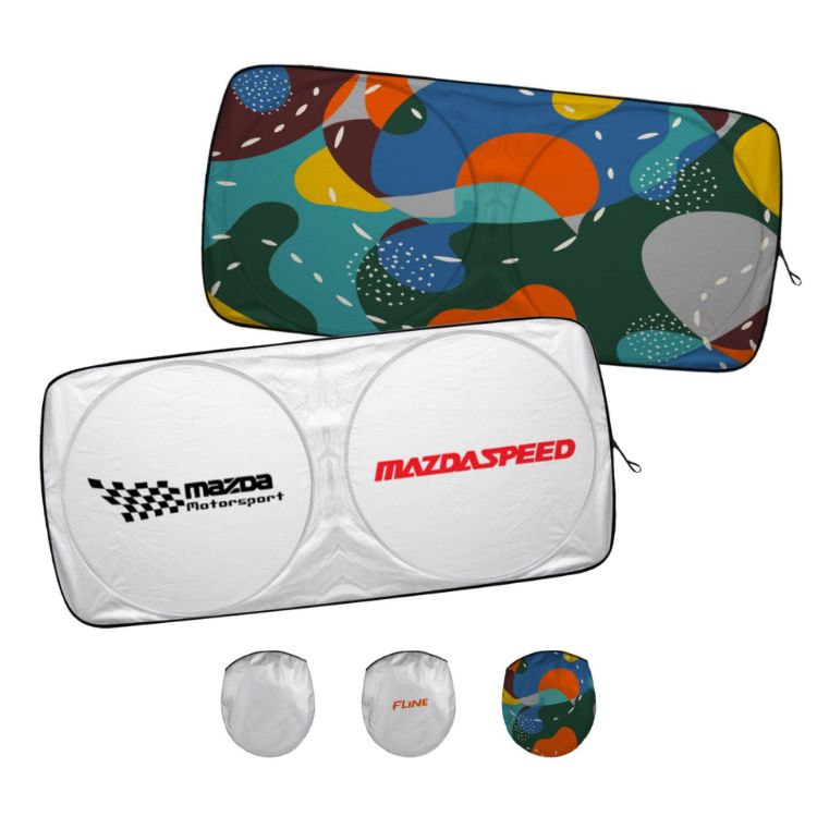 Picture of Twin Circular Reflective Car Sunshade