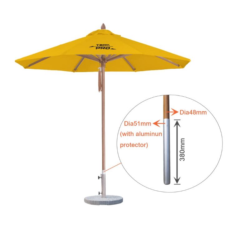 Picture of 4x4m Wind-resistant Octagon Stock Colour Outdoor Umbrella