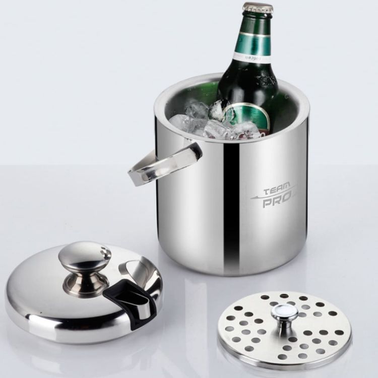 Picture of Ice Bucket With Lid And Tongs