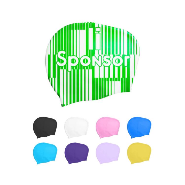 Picture of Silicone Swim Cap for Women with Long Hair