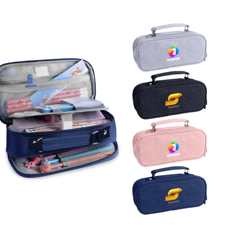 Picture of Pencil Case with Compartments and handle