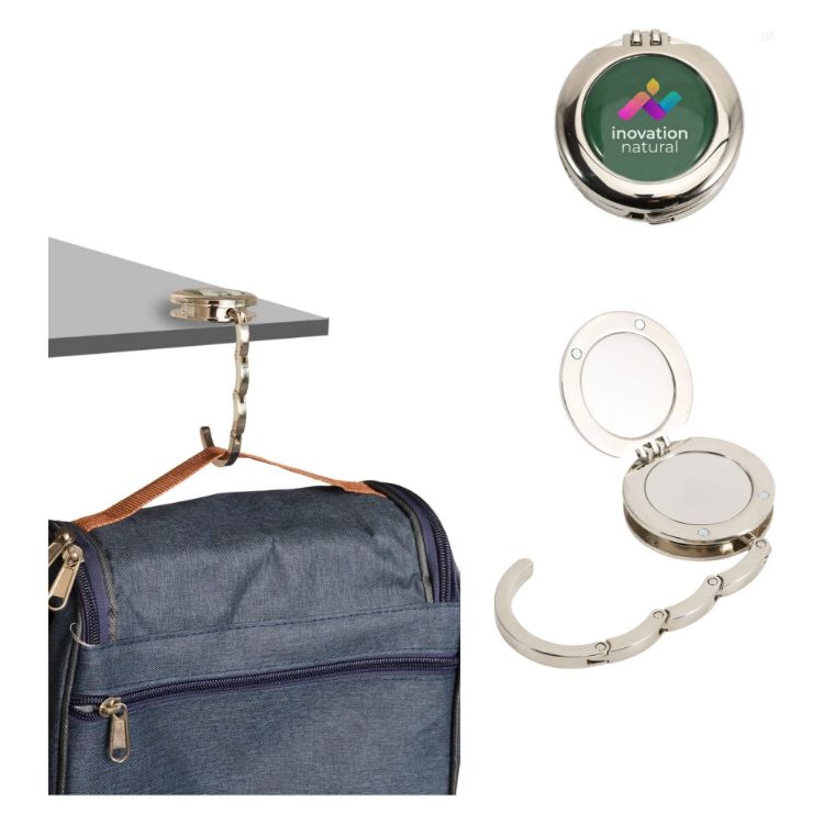 Picture of Foldable Desk Hook with Mirror