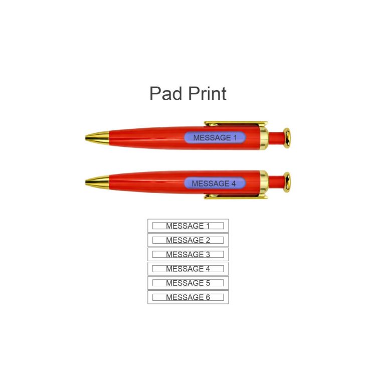 Picture of Rocket Shape Spin Message Pen