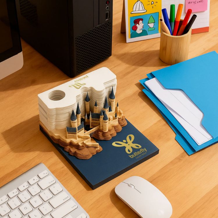 Picture of 3D Paper Carving Notepad Weekly Calendar
