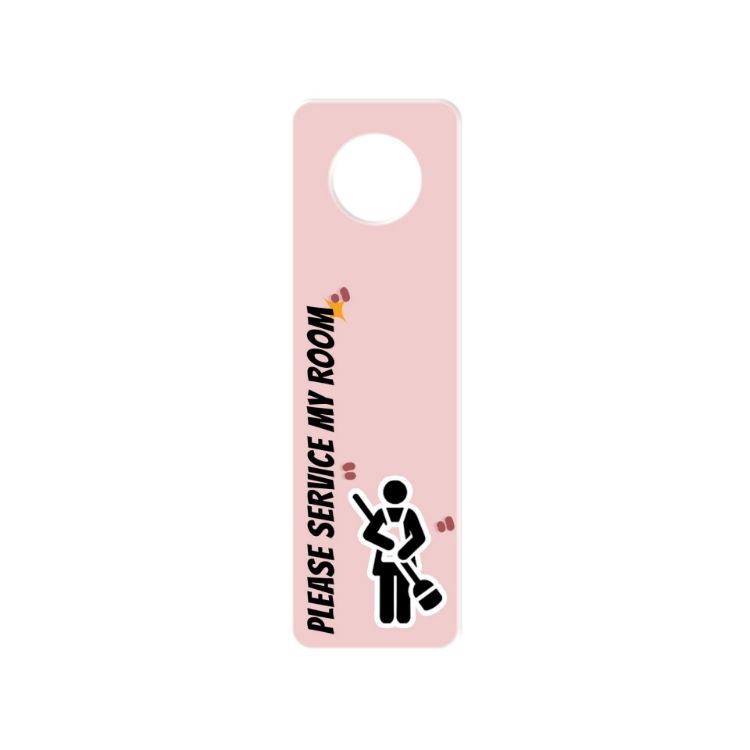 Picture of Custom Shape Acrylic Door Hanger