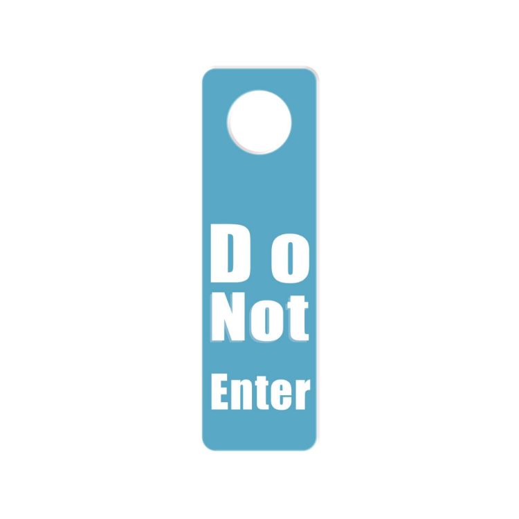 Picture of Custom Shape Acrylic Door Hanger