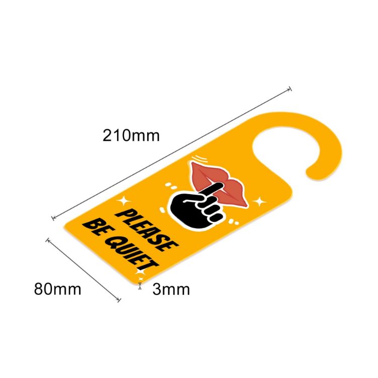 Picture of Custom Shape Acrylic Door Hanger