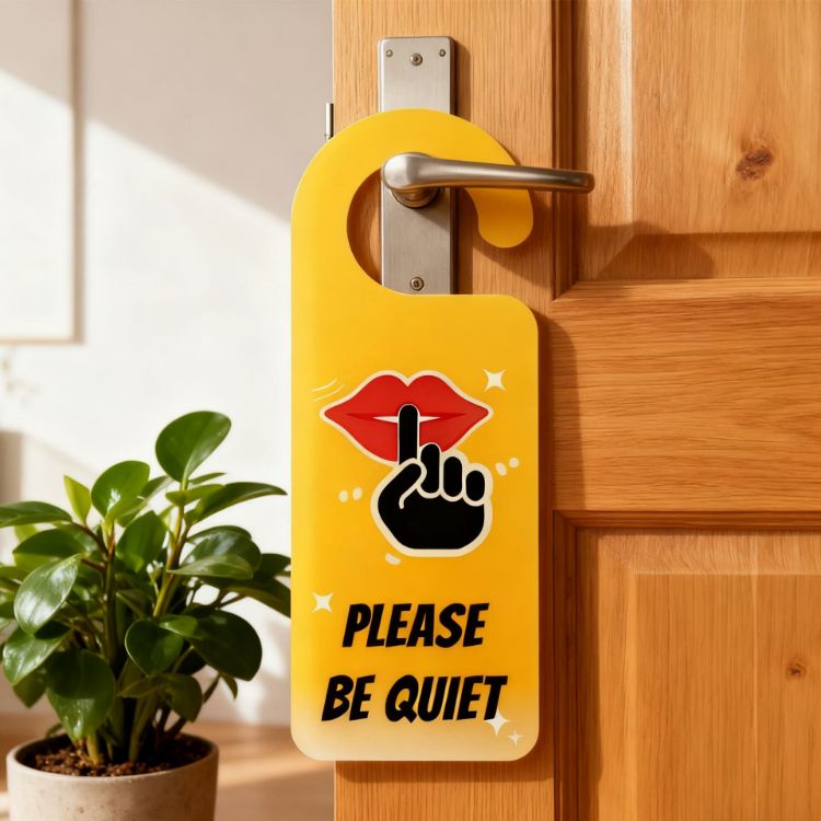 Picture of Custom Shape Acrylic Door Hanger