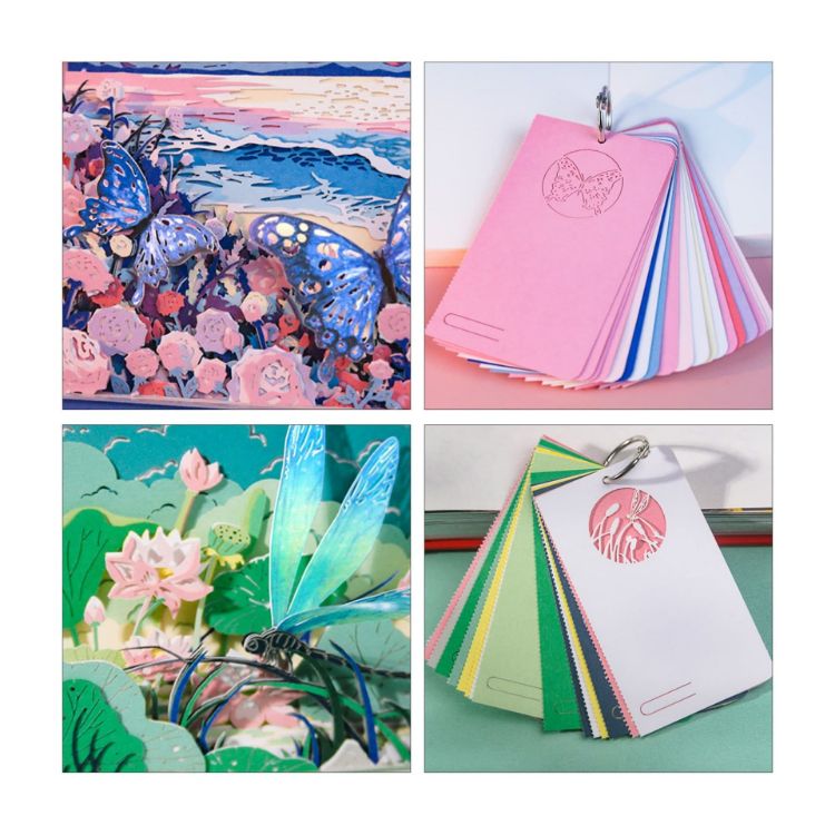 Picture of 3D Paper-Cut Sculpture Notepad with Hanging Loop